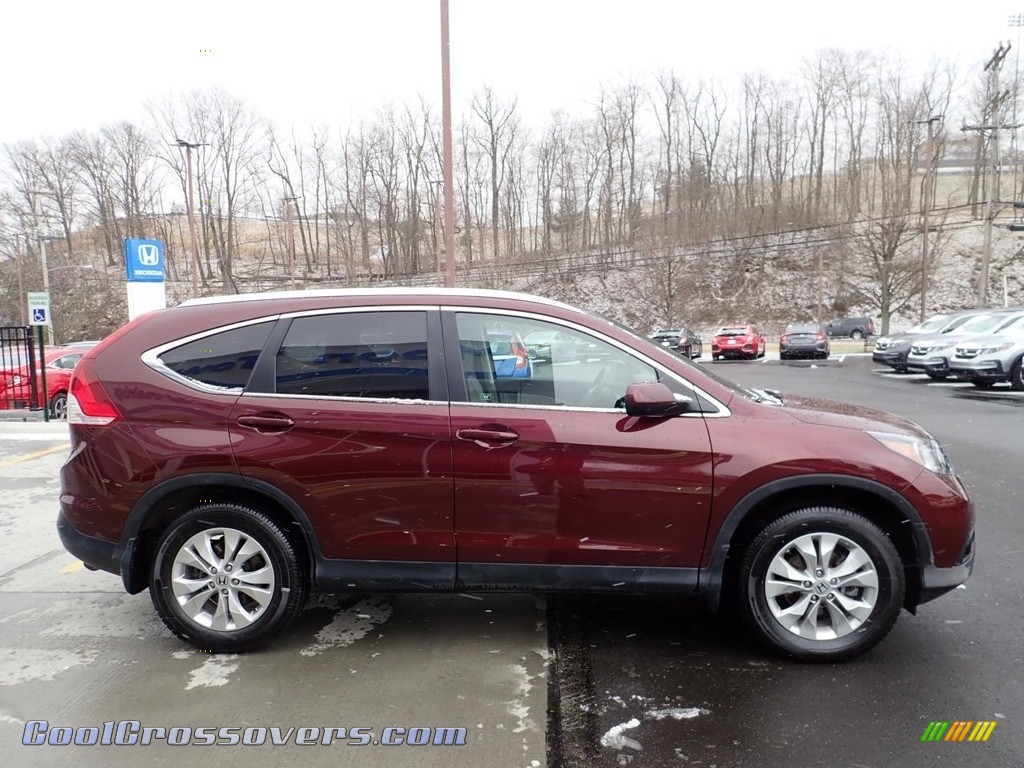 2012 CR-V EX-L 4WD - Basque Red Pearl II / Beige photo #7