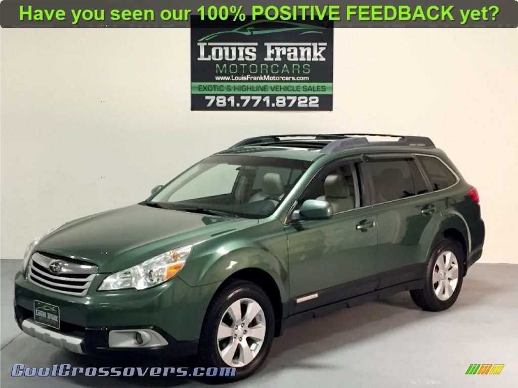 2010 Outback 2.5i Limited Wagon - Cypress Green Pearl / Warm Ivory photo #18