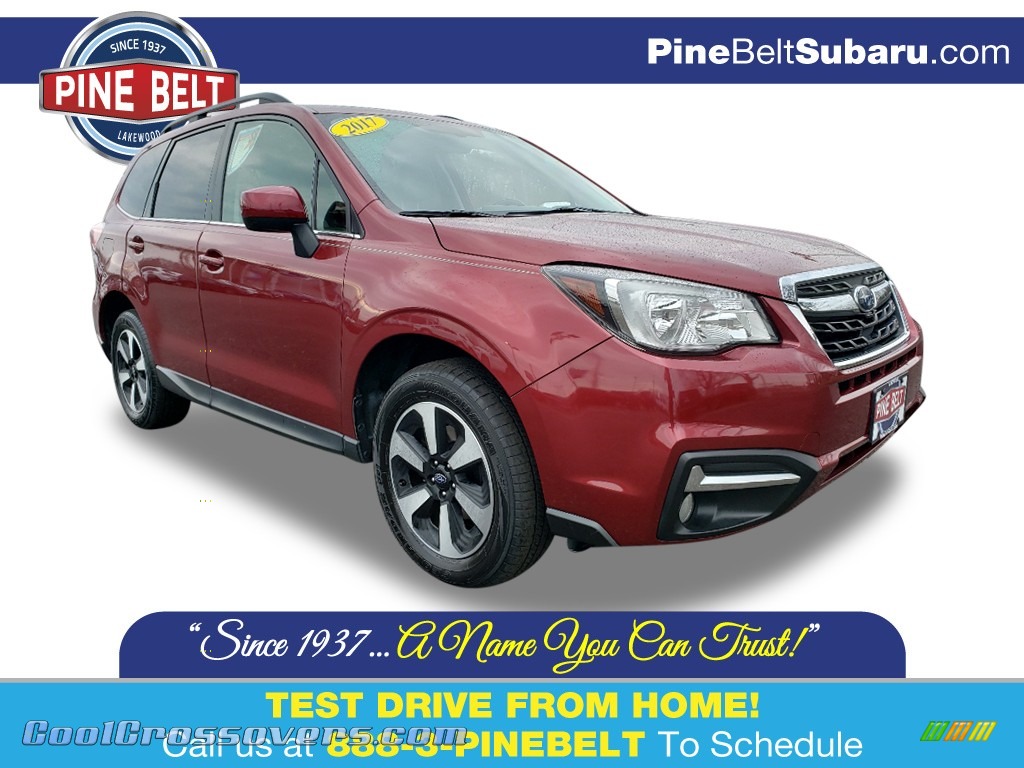 2017 Forester 2.5i Limited - Venetian Red Pearl / Gray photo #1
