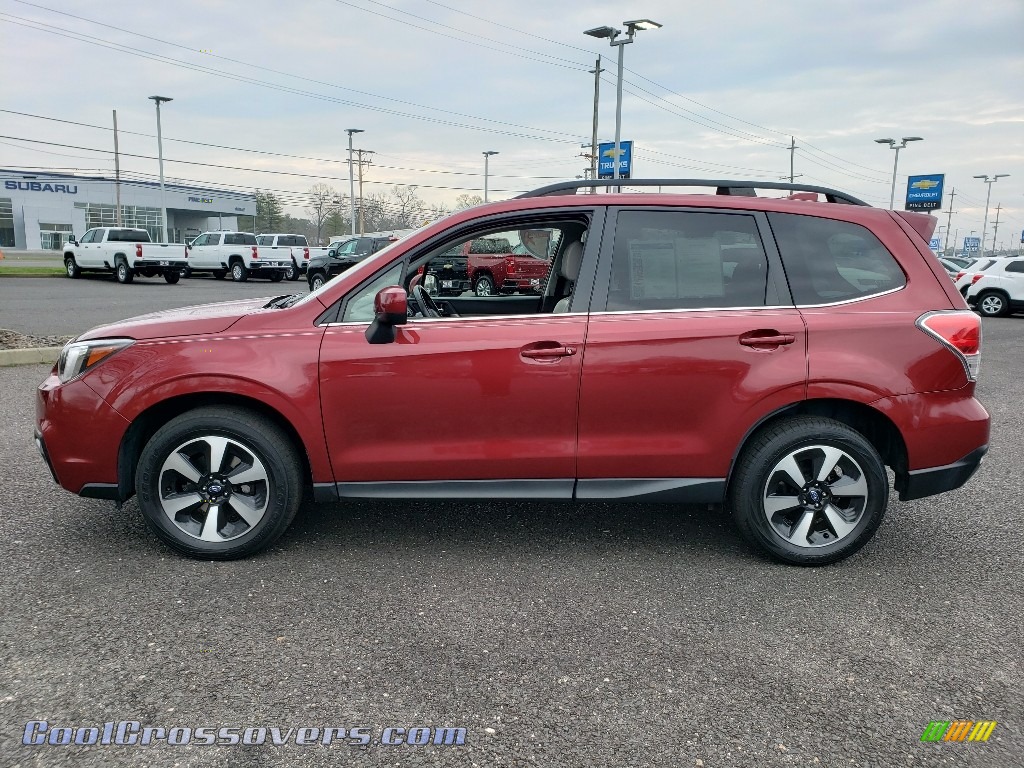 2017 Forester 2.5i Limited - Venetian Red Pearl / Gray photo #18