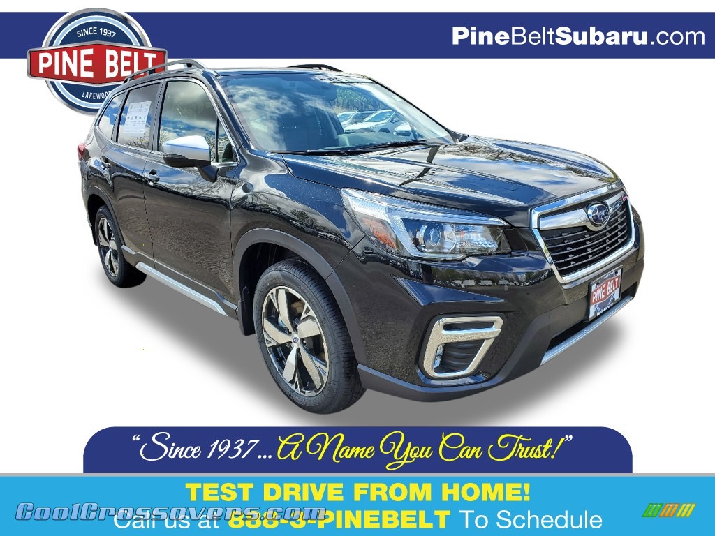 2020 Forester 2.5i Touring - Crystal Black Silica / Saddle Brown photo #1