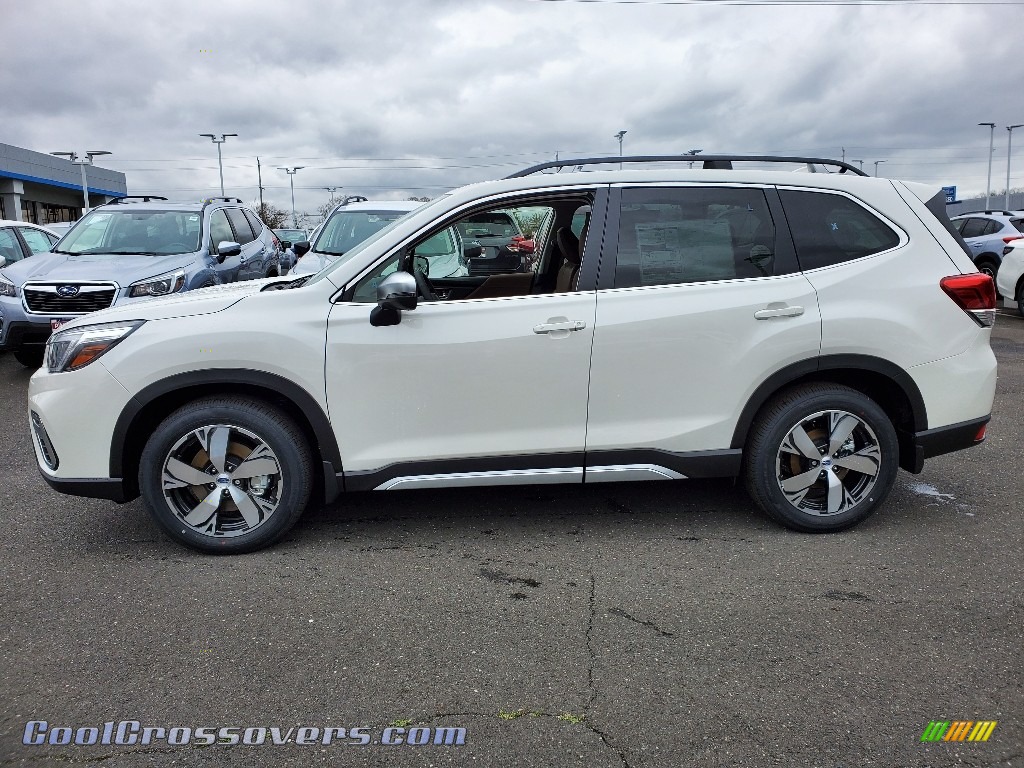 2020 Forester 2.5i Touring - Crystal White Pearl / Black photo #4
