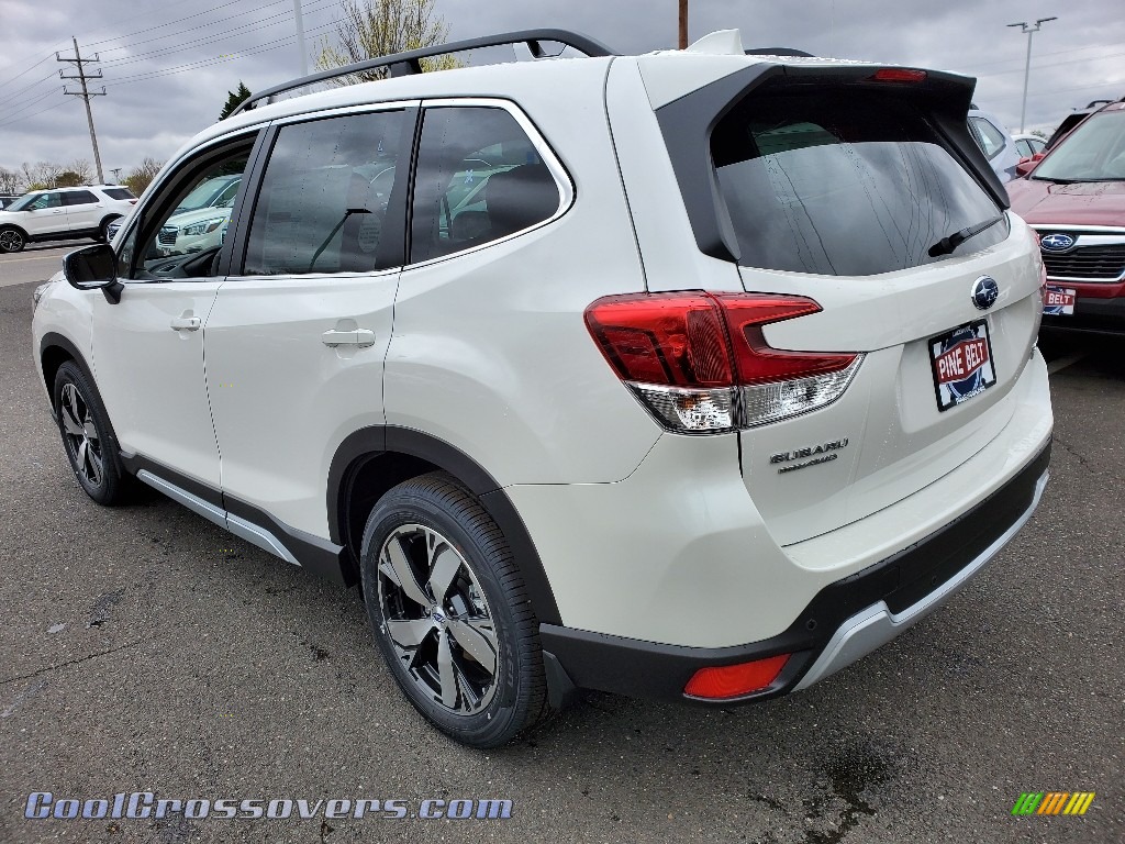 2020 Forester 2.5i Touring - Crystal White Pearl / Black photo #6