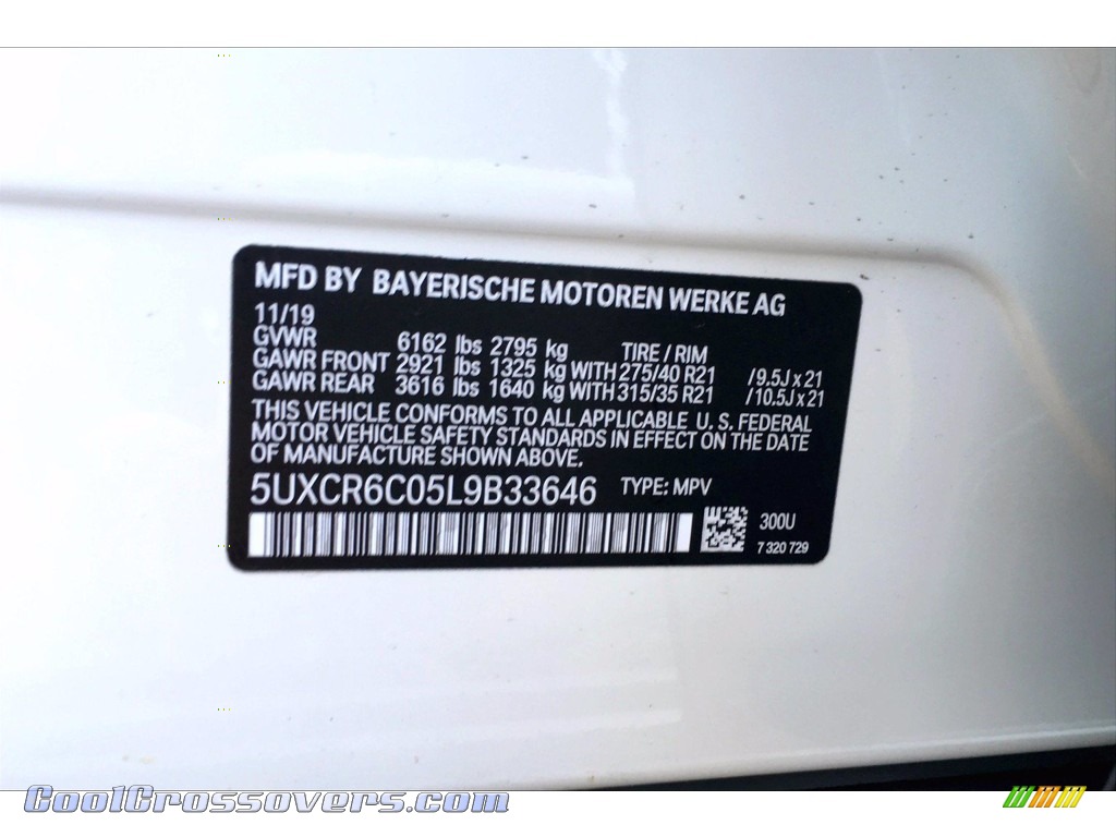 2020 X5 xDrive40i - Alpine White / Black photo #11