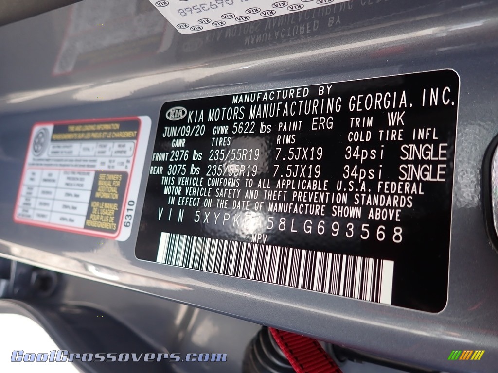 2020 Sorento SX AWD - Everlasting Silver / Black photo #13