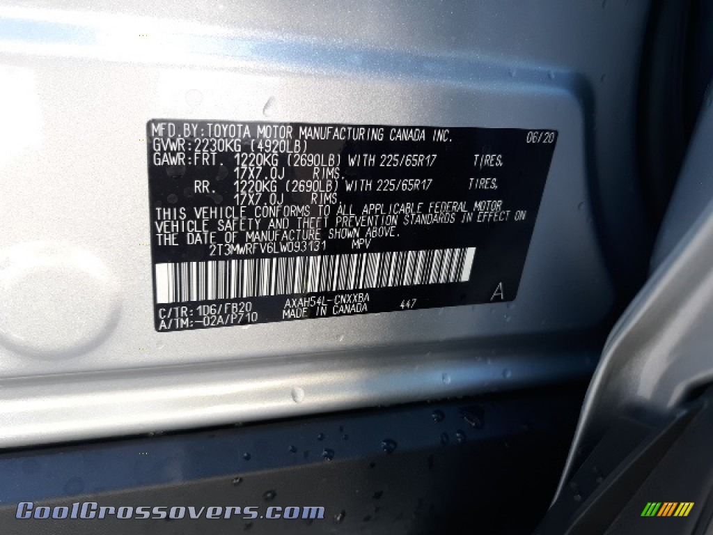 2020 RAV4 LE AWD Hybrid - Silver Sky Metallic / Black photo #38