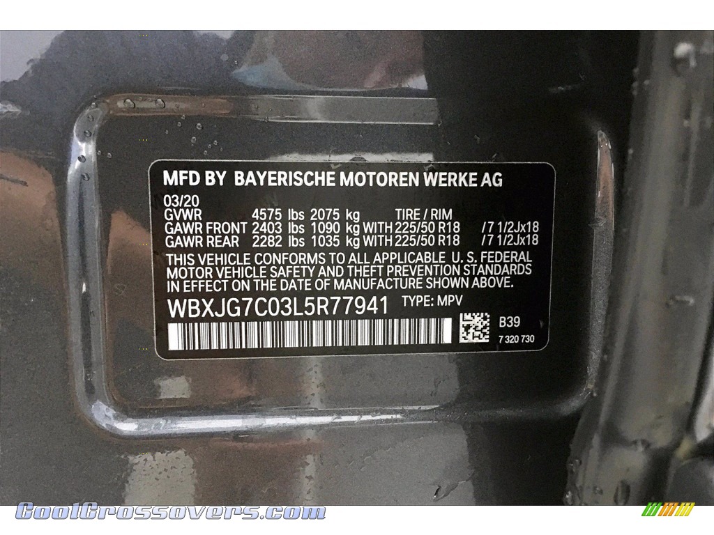 2020 X1 sDrive28i - Mineral Grey Metallic / Black photo #18