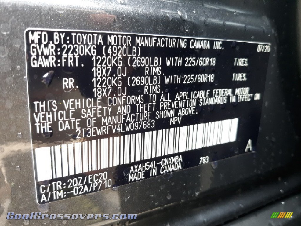 2020 RAV4 XSE AWD Hybrid - Magnetic Gray Metallic / Black photo #36