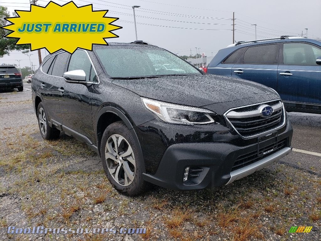 2020 Outback 2.5i Touring - Crystal Black Silica / Java Brown photo #1