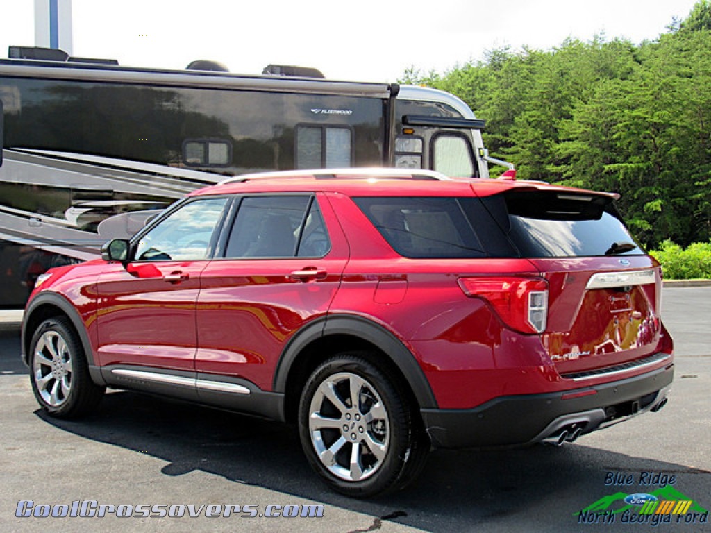 2020 Explorer Platinum 4WD - Rapid Red Metallic / Sandstone photo #3