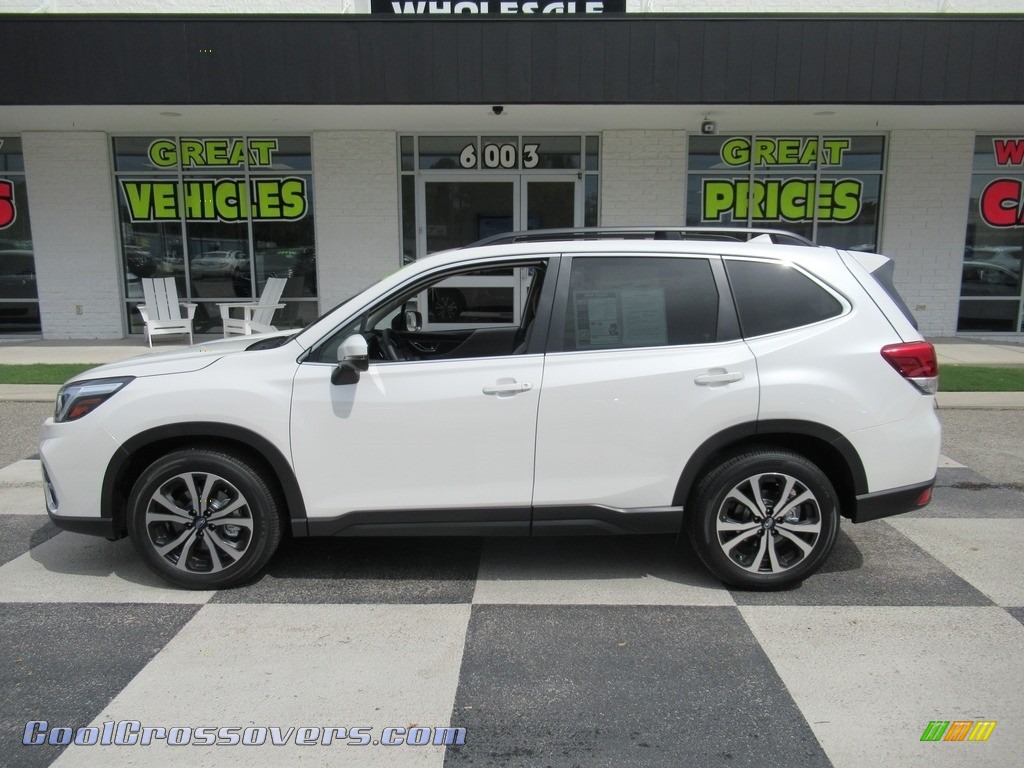 2020 Forester 2.5i Limited - Crystal White Pearl / Gray photo #1