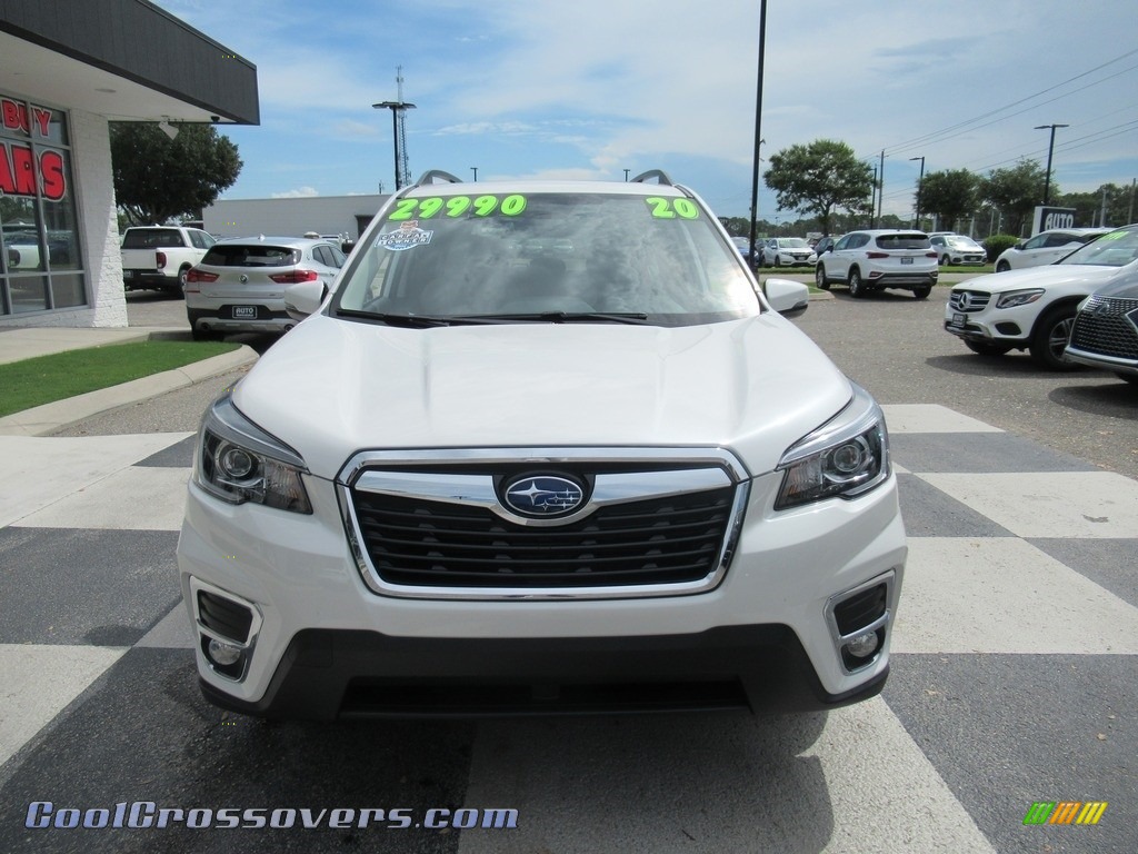 2020 Forester 2.5i Limited - Crystal White Pearl / Gray photo #2
