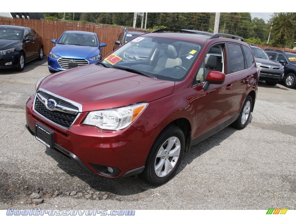 2016 Forester 2.5i Limited - Venetian Red Pearl / Gray photo #1
