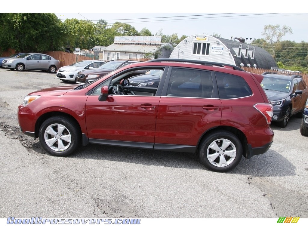 2016 Forester 2.5i Limited - Venetian Red Pearl / Gray photo #8