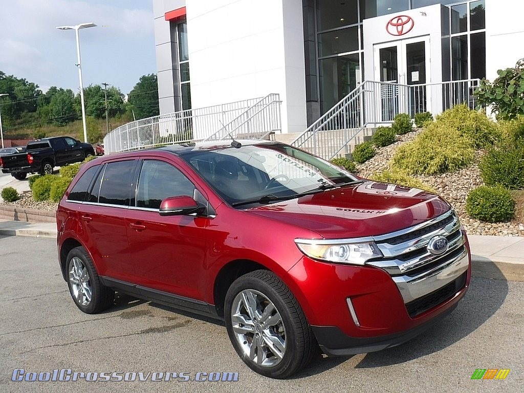 Ruby Red / Charcoal Black Ford Edge Limited