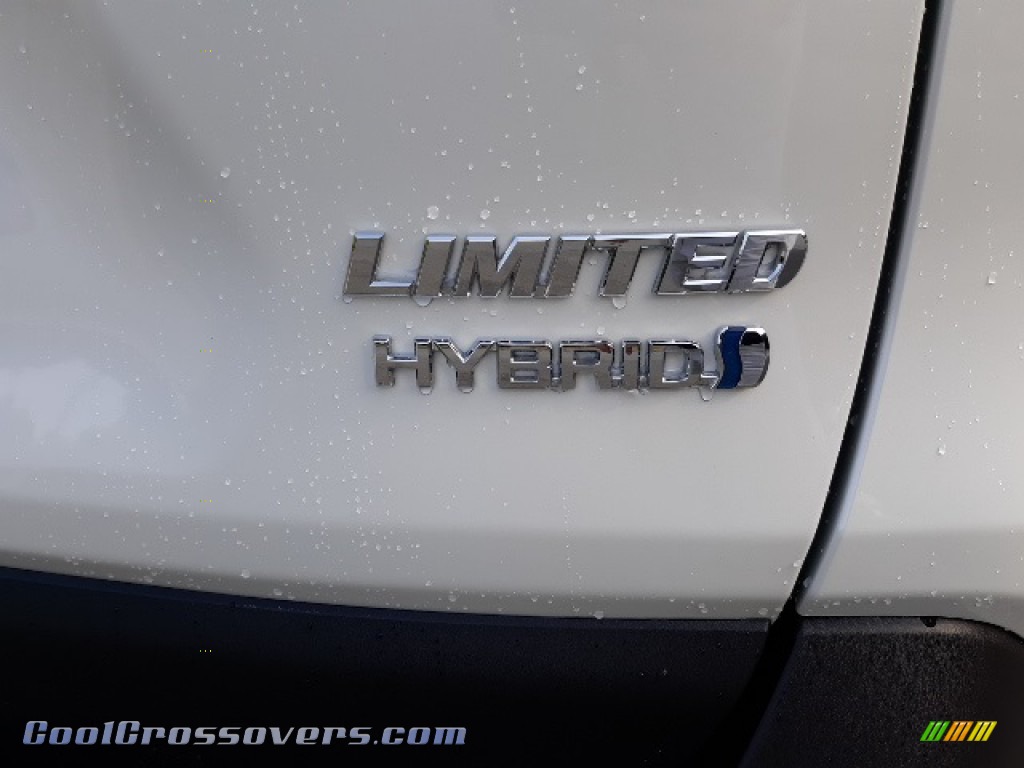 2020 RAV4 Limited AWD Hybrid - Blizzard White Pearl / Black photo #29