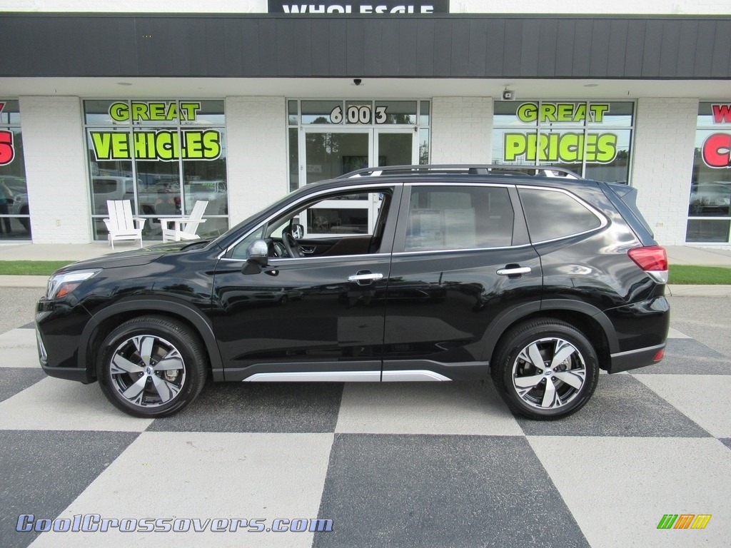 2019 Forester 2.5i Touring - Crystal Black Silica / Saddle Brown photo #1