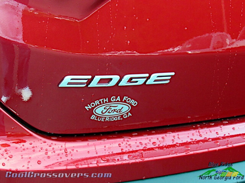 2020 Edge SEL AWD - Rapid Red Metallic / Dune photo #31