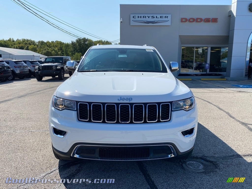 2020 Grand Cherokee Limited 4x4 - Bright White / Light Frost Beige/Black photo #7