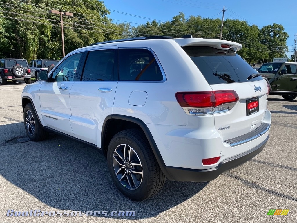 2020 Grand Cherokee Limited 4x4 - Bright White / Light Frost Beige/Black photo #9