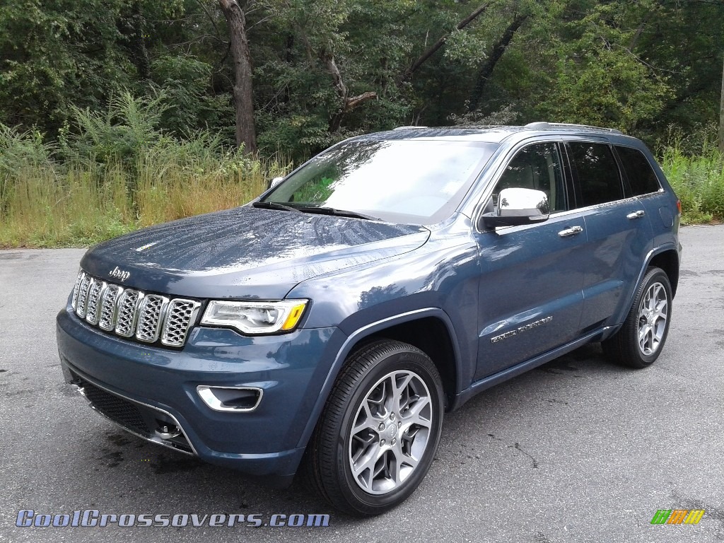 2020 Grand Cherokee Overland 4x4 - Slate Blue Pearl / Light Frost/Brown photo #2