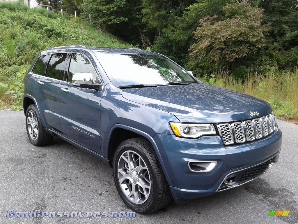 2020 Grand Cherokee Overland 4x4 - Slate Blue Pearl / Light Frost/Brown photo #4