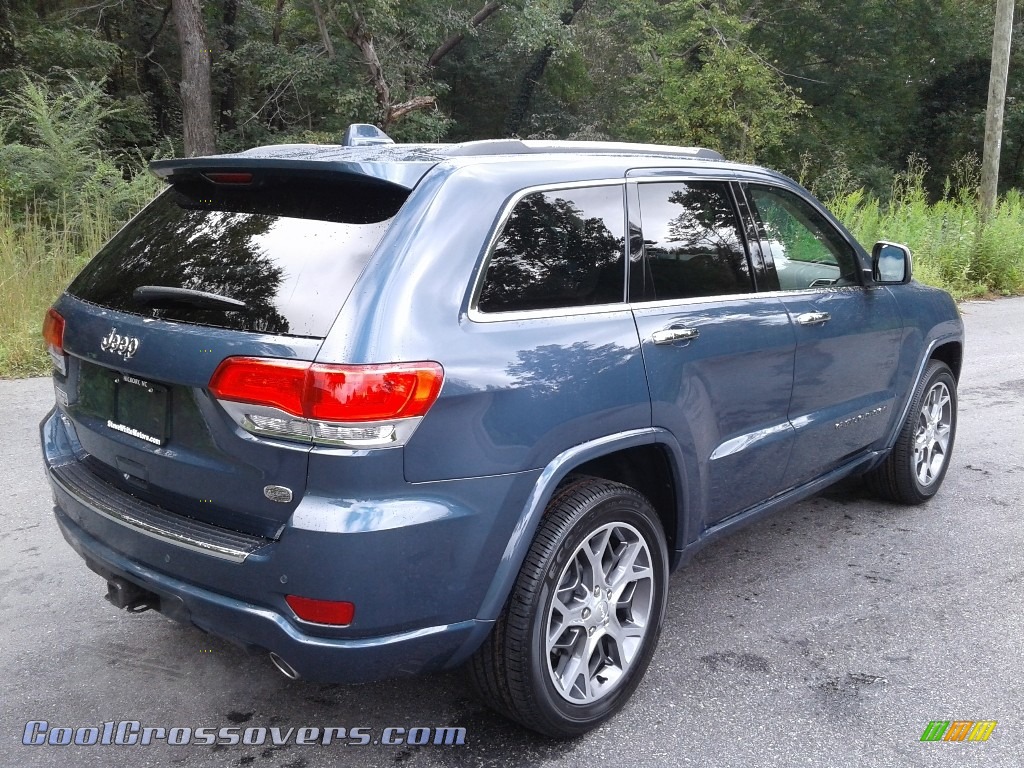 2020 Grand Cherokee Overland 4x4 - Slate Blue Pearl / Light Frost/Brown photo #6