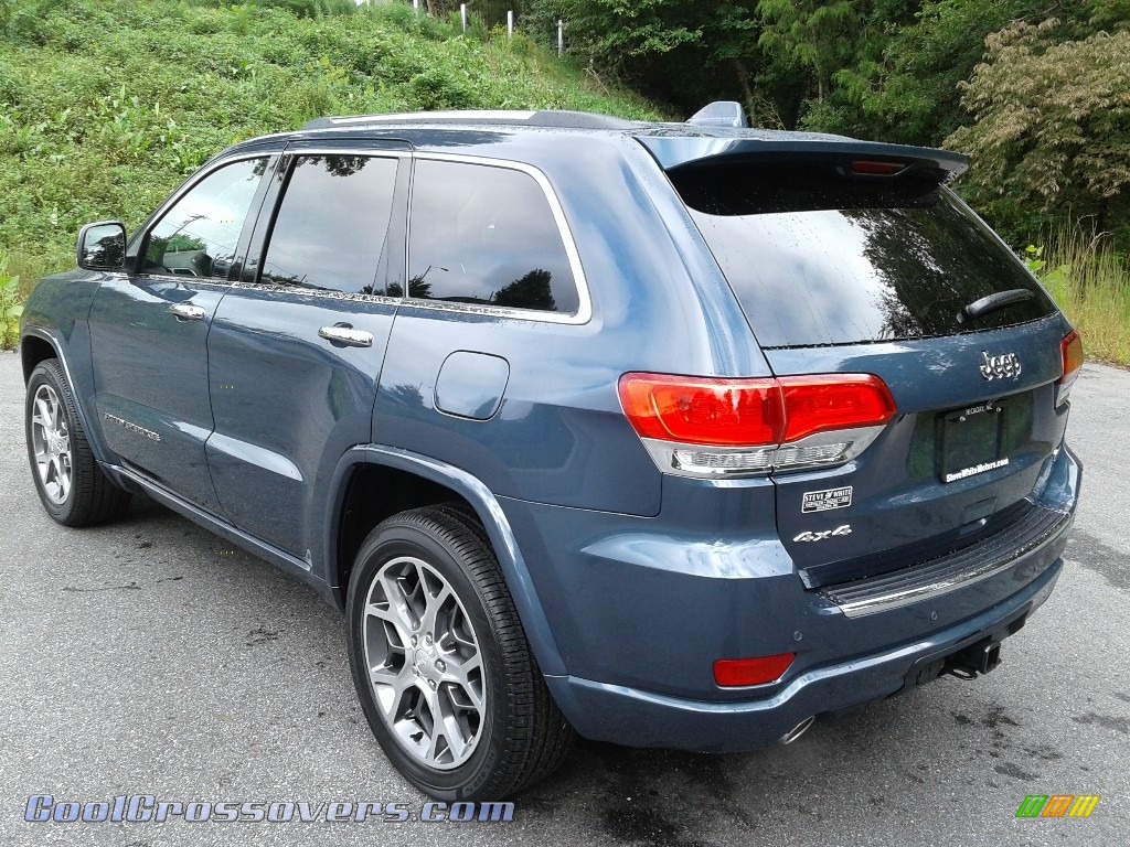 2020 Grand Cherokee Overland 4x4 - Slate Blue Pearl / Light Frost/Brown photo #8