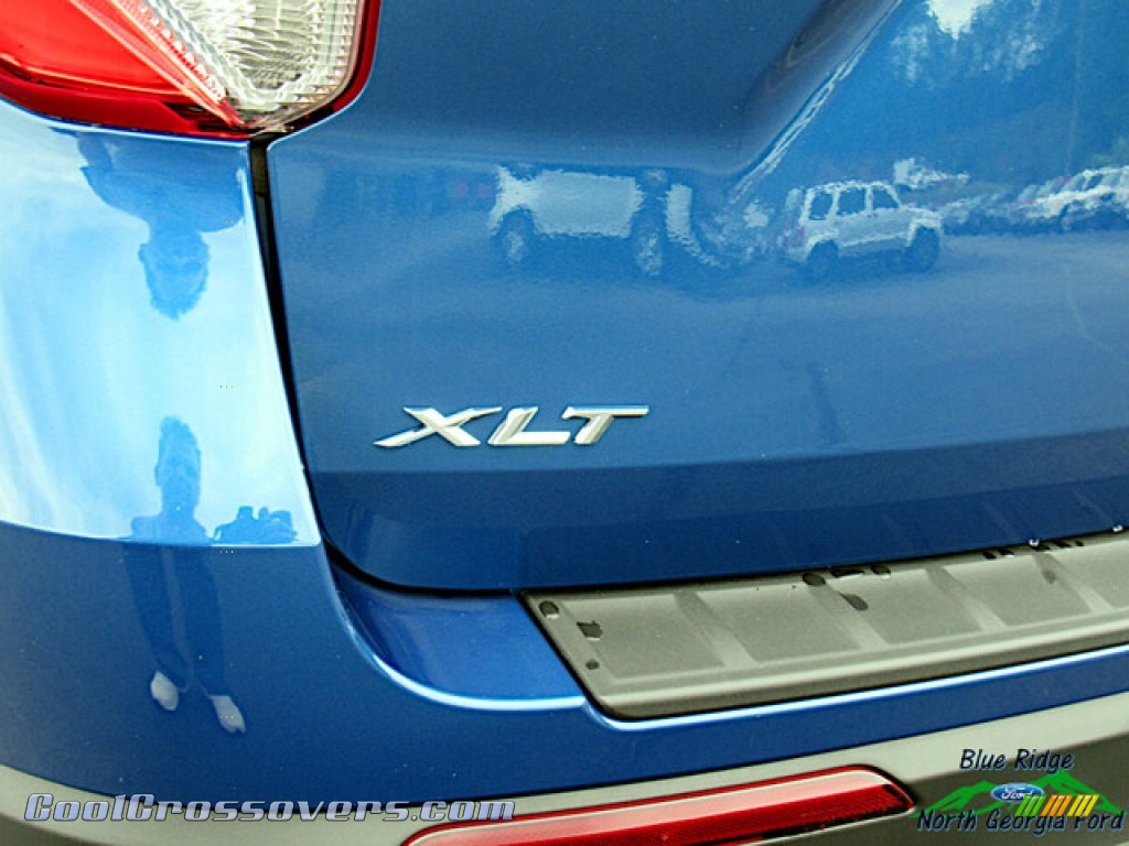 2020 Explorer XLT 4WD - Atlas Blue Metallic / Sandstone photo #28