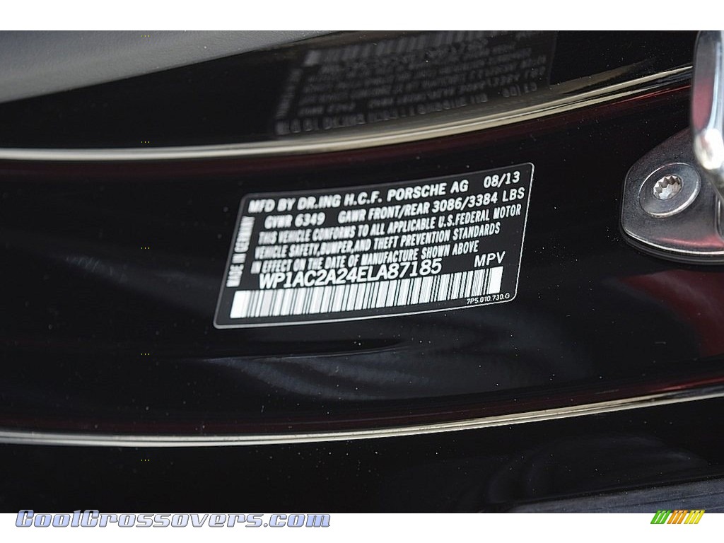 2014 Cayenne Turbo S - Jet Black Metallic / Black/Carrera Red photo #95