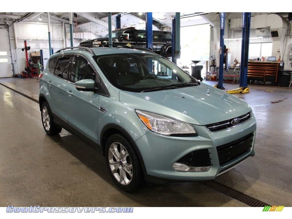 2013 Escape SEL 2.0L EcoBoost 4WD - Frosted Glass Metallic / Charcoal Black photo #3