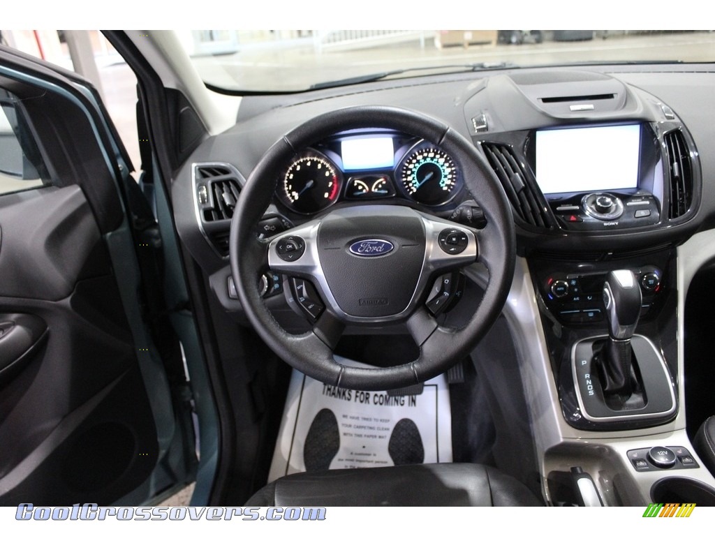2013 Escape SEL 2.0L EcoBoost 4WD - Frosted Glass Metallic / Charcoal Black photo #9