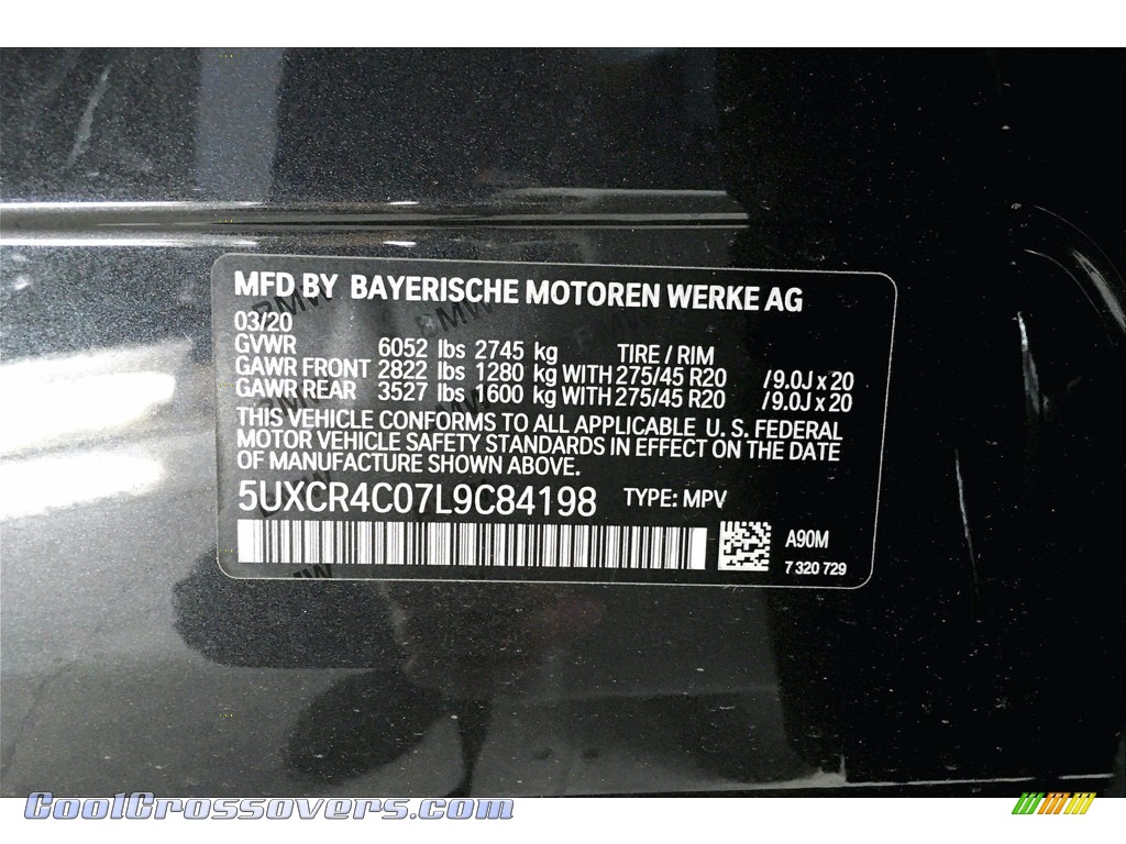2020 X5 sDrive40i - Dark Graphite Metallic / Black photo #18