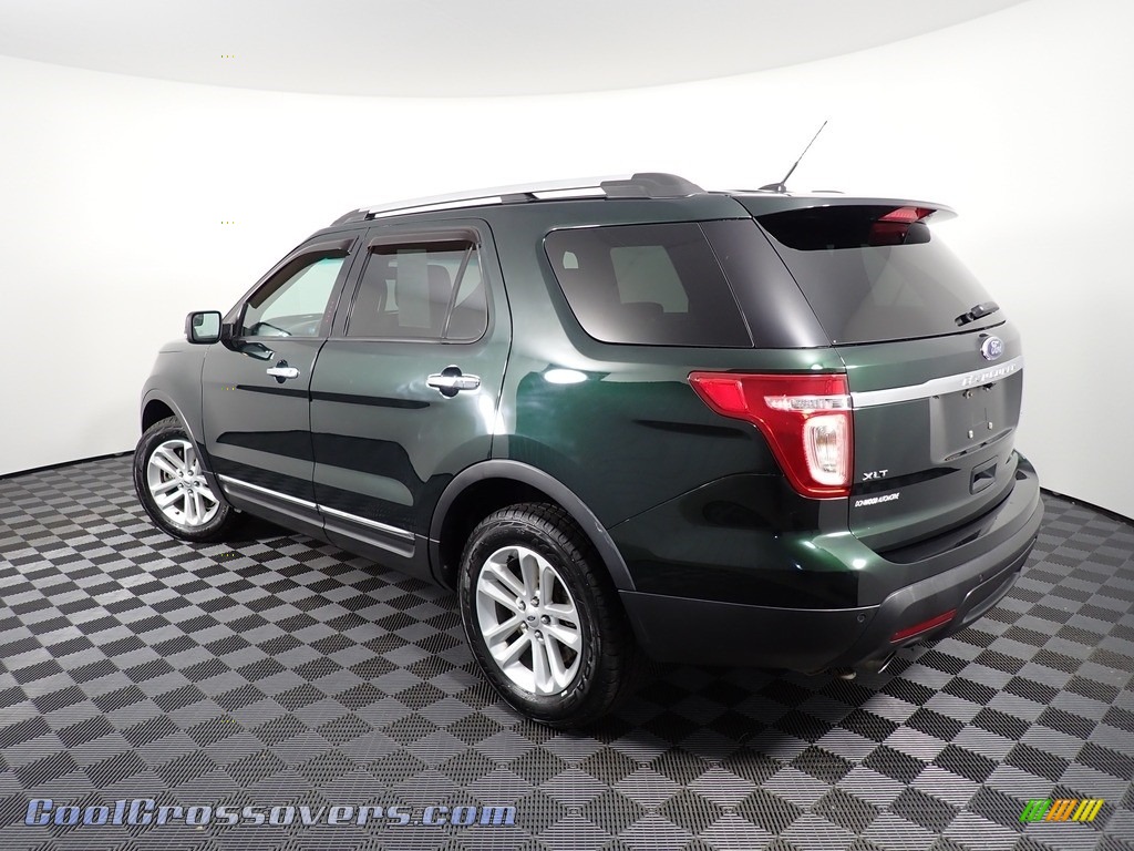 2013 Explorer XLT 4WD - Green Gem Metallic / Charcoal Black photo #11
