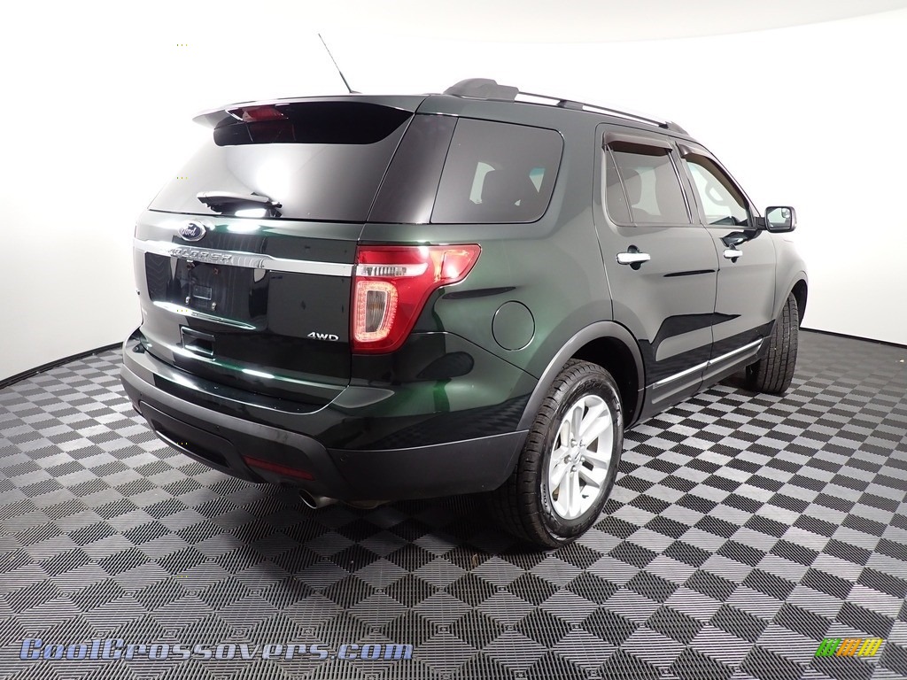 2013 Explorer XLT 4WD - Green Gem Metallic / Charcoal Black photo #18
