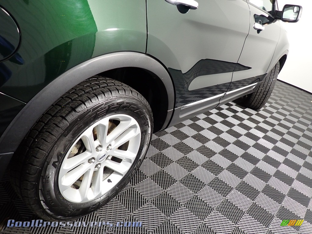 2013 Explorer XLT 4WD - Green Gem Metallic / Charcoal Black photo #19