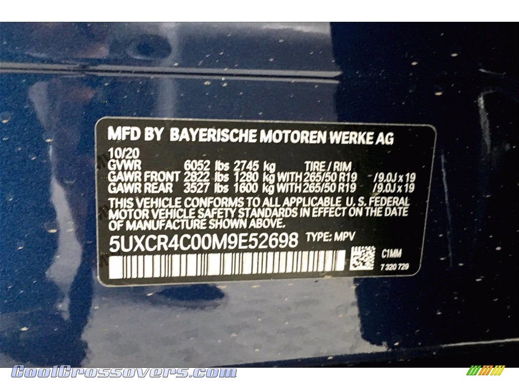 2021 X5 sDrive40i - Phytonic Blue Metallic / Black photo #18