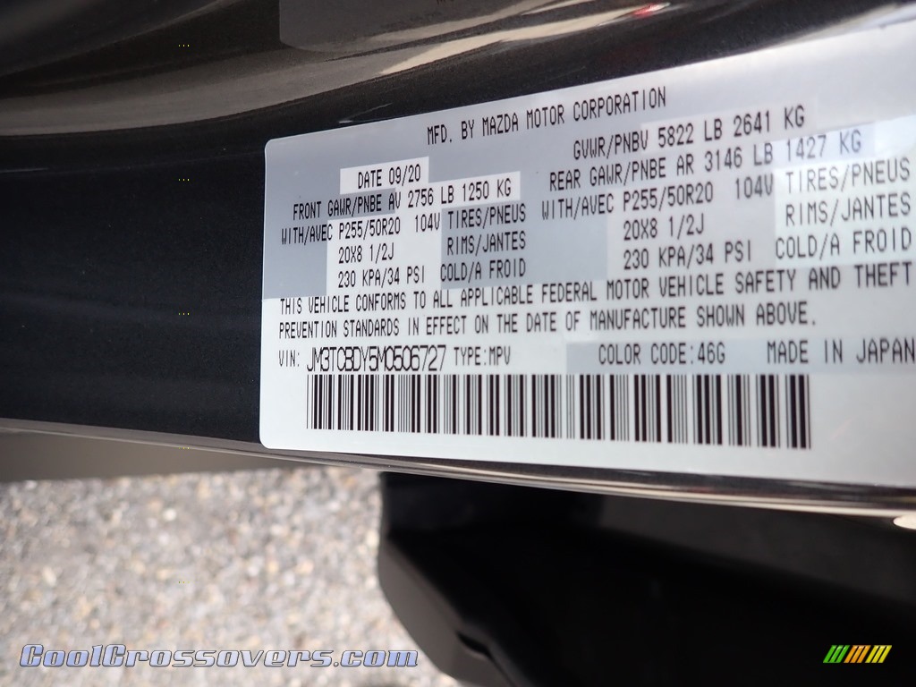2021 CX-9 Grand Touring AWD - Machine Gray Metallic / Black photo #12