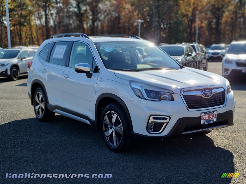 2021 Forester 2.5i Touring - Crystal White Pearl / Saddle Brown photo #1