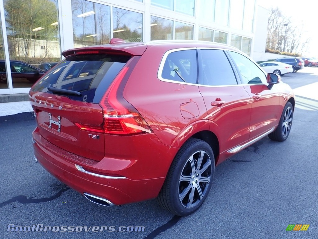 2021 XC60 T5 AWD Inscription - Fusion Red Metallic / Blonde/Charcoal photo #2