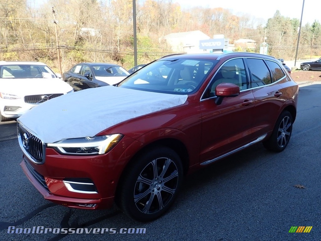 2021 XC60 T5 AWD Inscription - Fusion Red Metallic / Blonde/Charcoal photo #5