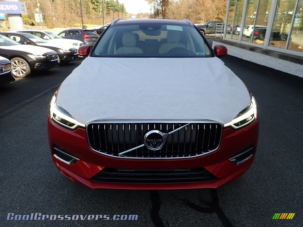 2021 XC60 T5 AWD Inscription - Fusion Red Metallic / Blonde/Charcoal photo #6
