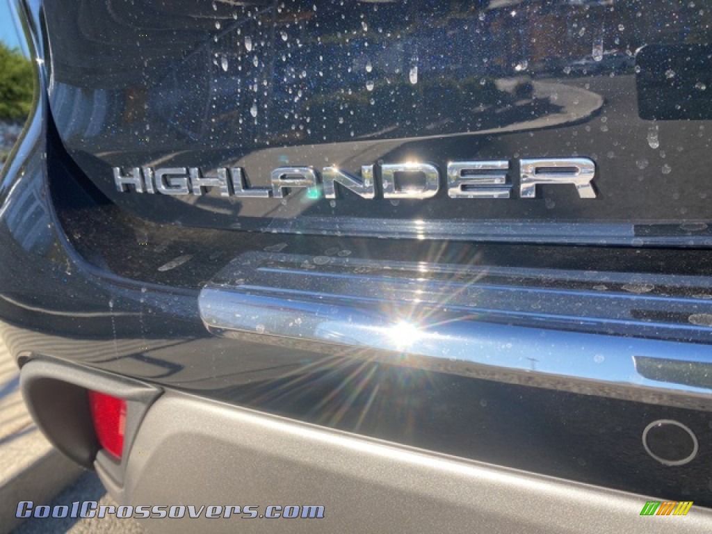 2021 Highlander Hybrid Platinum AWD - Midnight Black Metallic / Black photo #32