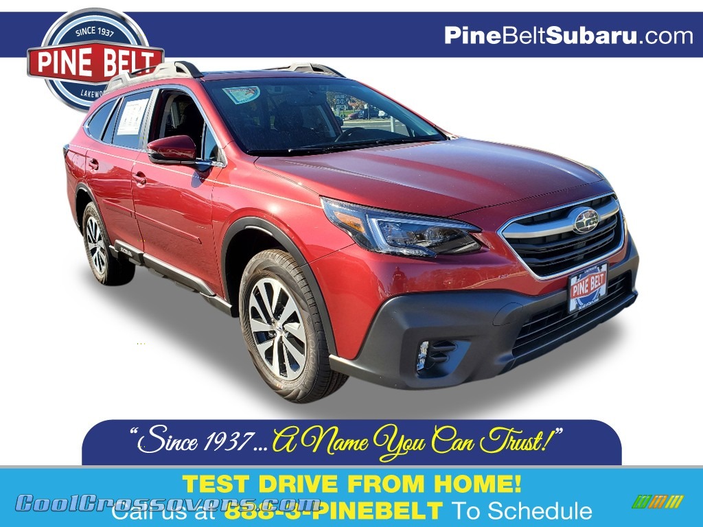 Crimson Red Pearl / Slate Black Subaru Outback 2.5i Premium
