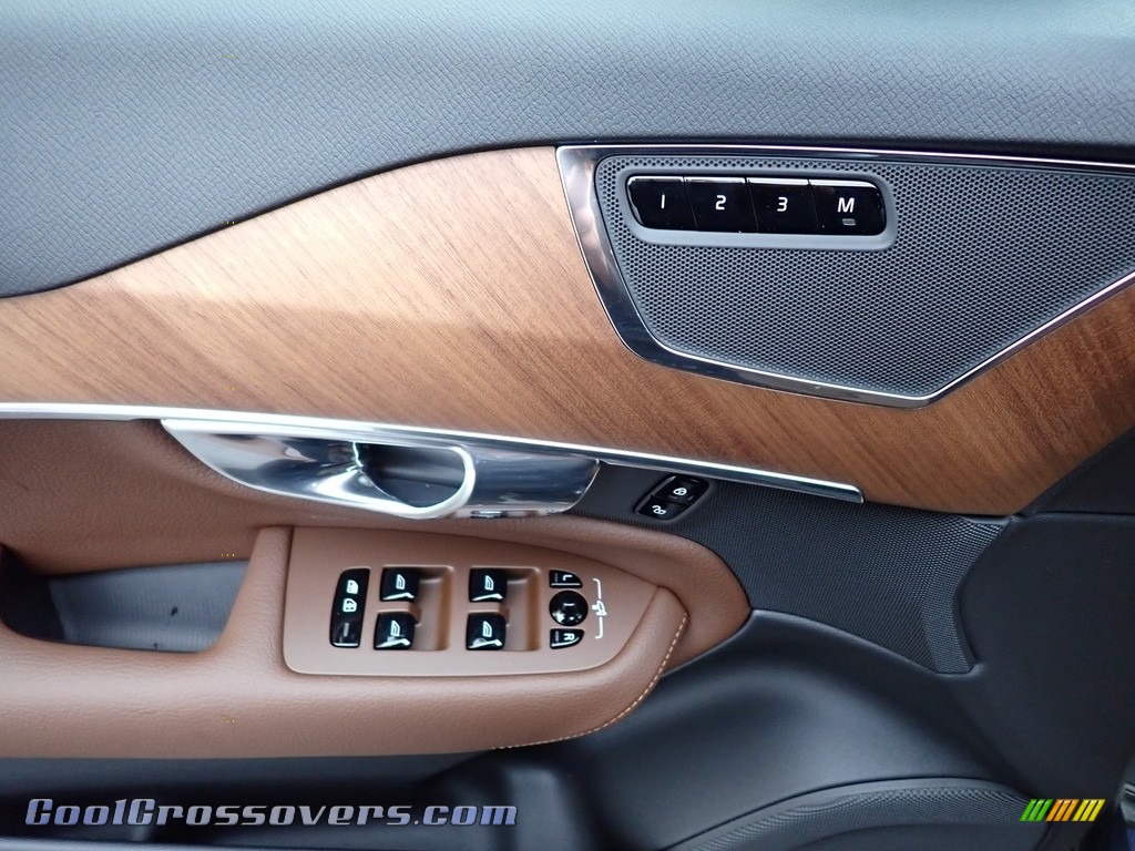 2021 XC90 T6 AWD Momentum - Savile Gray Metallic / Maroon Brown/Charcoal photo #10