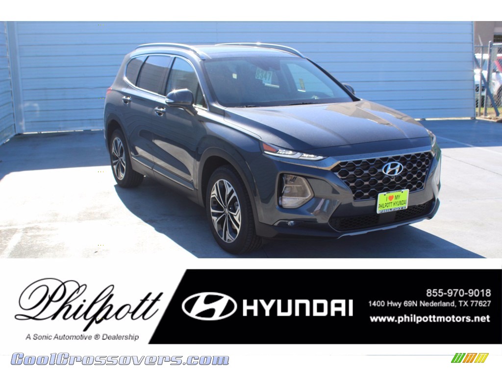 Portofino Gray / Black Hyundai Santa Fe Limited