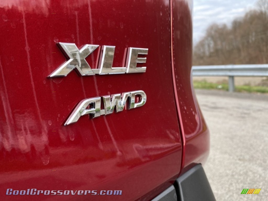 2021 RAV4 XLE Premium AWD - Ruby Flare Pearl / Black photo #31