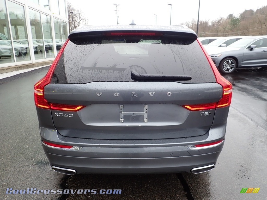 2021 XC60 T5 AWD Inscription - Osmium Grey Metallic / Maroon Brown/Charcoal photo #3
