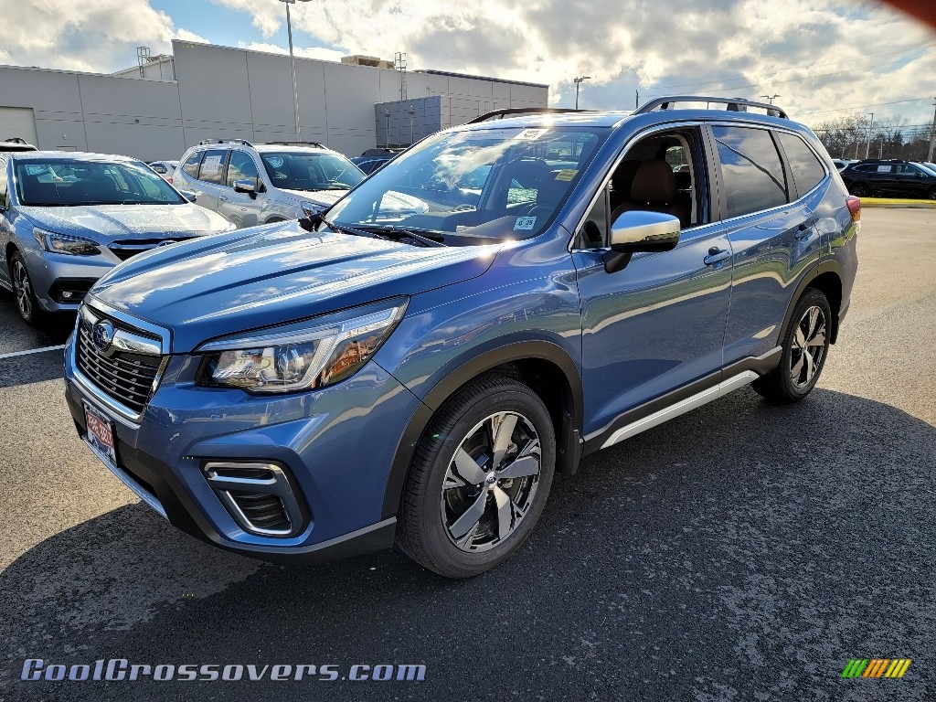 2020 Forester 2.5i Touring - Horizon Blue Pearl / Saddle Brown photo #18