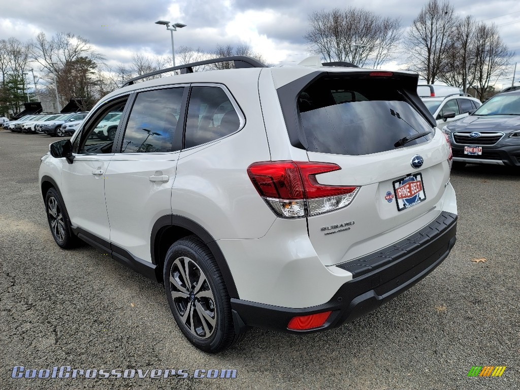 2021 Forester 2.5i Limited - Crystal White Pearl / Black photo #6